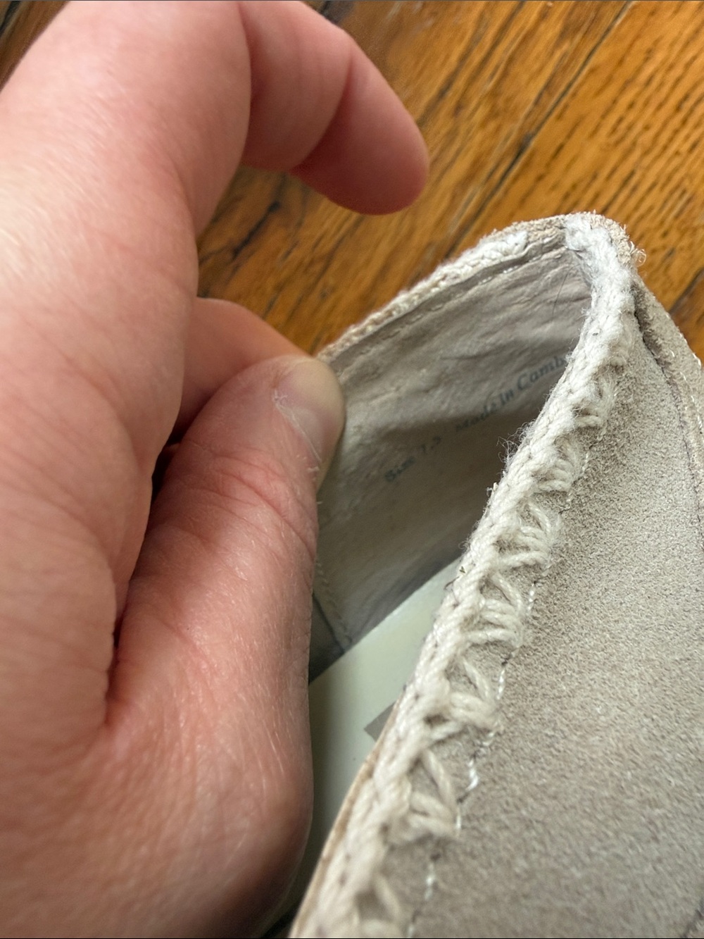 Dolce Vita Cream Suede Espadrille Platform Loafers 7.5 - Picture 6 of 8